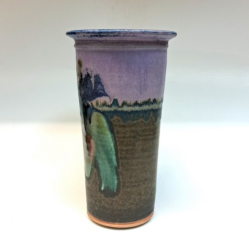 #231011 Vase, Floral, Blue/Green $28 at Hunter Wolff Gallery